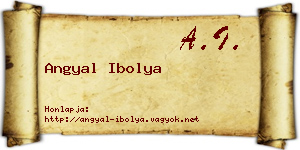 Angyal Ibolya névjegykártya